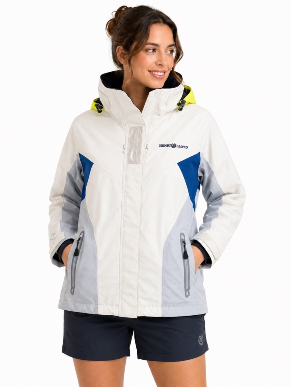 Henri Lloyd Sailing Jacket Waterproof Hooded Coastal Outdoor Windbreaker Large